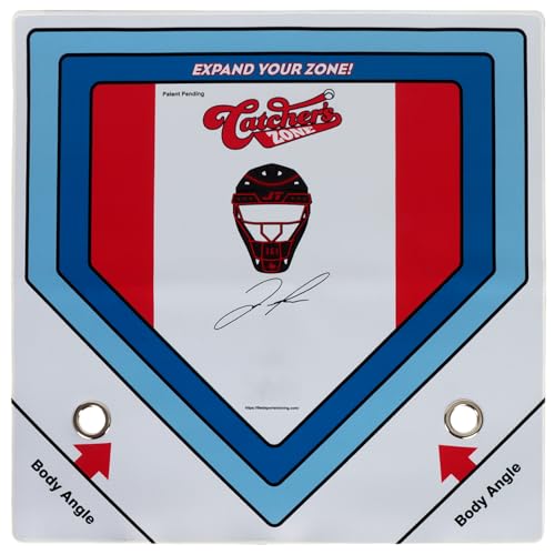 Baseball and Softball Pitching Mat. Durable Practice Home Plate Using Color Zone Visual Areas for...