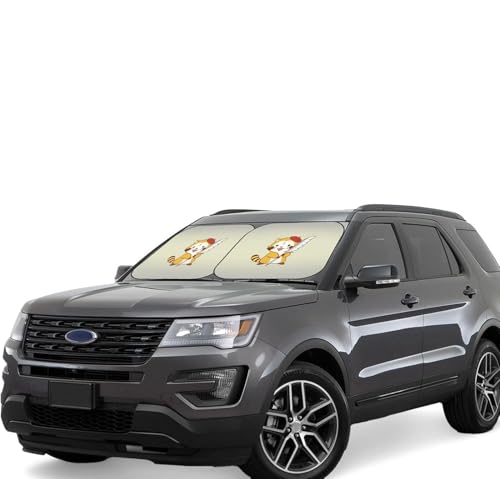 あらいぐまラスカル (1) 車用サンシェード サンバイザー 日よけ 紫外線対策 カーサンシェード 四季兼用 車用品 折畳み 便利 遮光 断熱 吸盤4個付