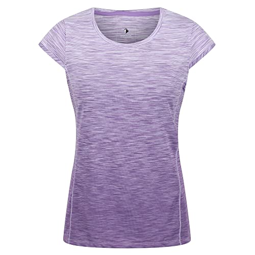 Regatta Mikel T-Shirt Uomo-Donna Tessuto Coolweave - Camicia Maniche Corte In Misto Cotone E Poliestere, Traspirante, Con Elastan, Ideale Per Passeggiate E Tempo Libero