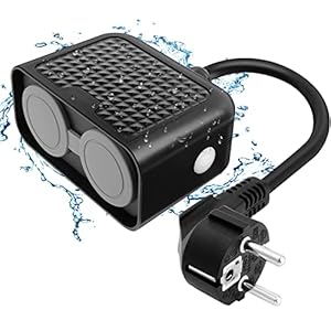 BITIWEND WiFi buiten Stopcontact Waterdicht Smart Outdoor Socket 16A/2400W, 2,4 GHz Tuin Dubbele Socket App…