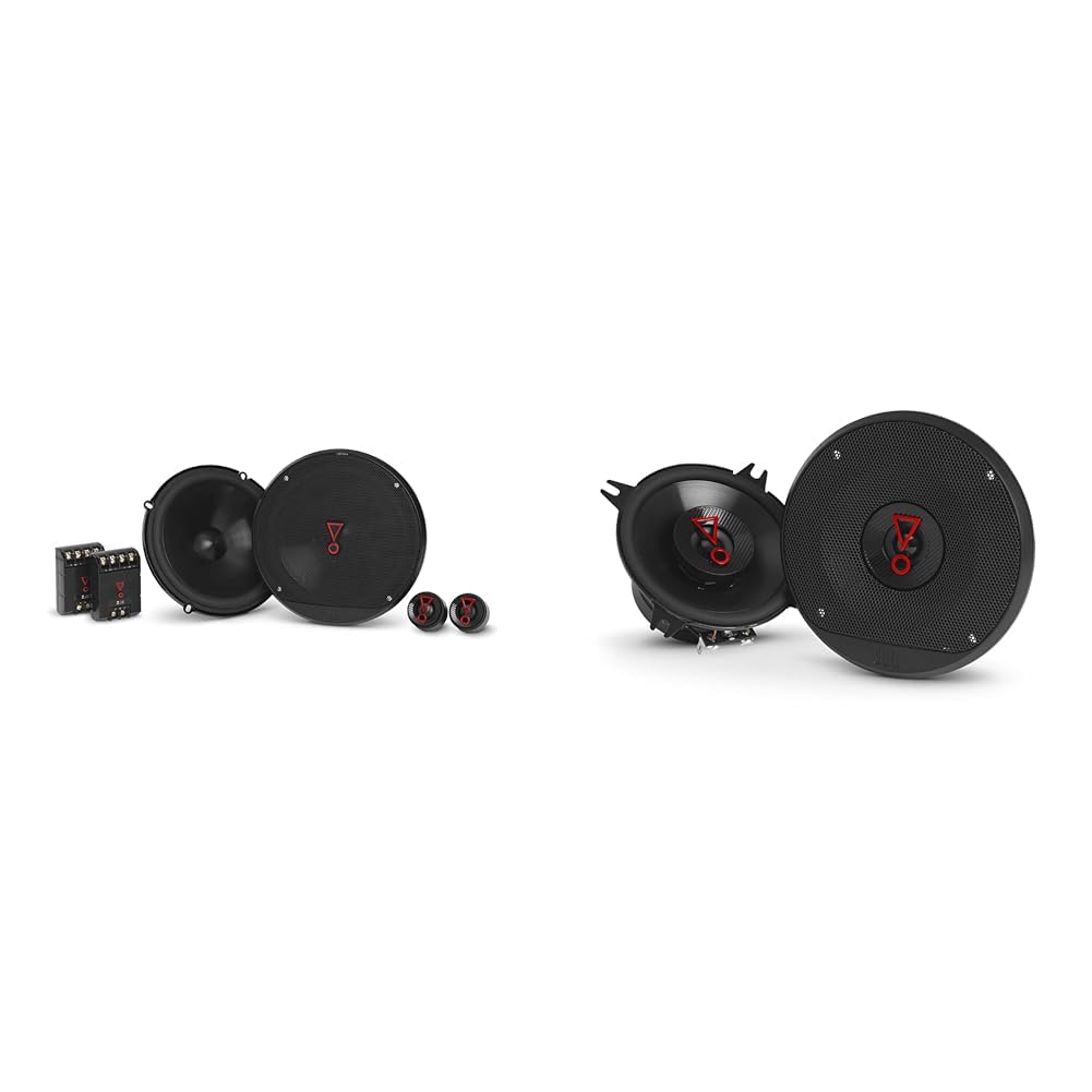 JBL Stage3 607C - 6,5" 16,5 cm 250 W 2-drożny system głośników komponentów drzwi & Jbl Stage3 427 STAGE3427 Zestaw Głośników Samochodowych, Czarny, 10 cm