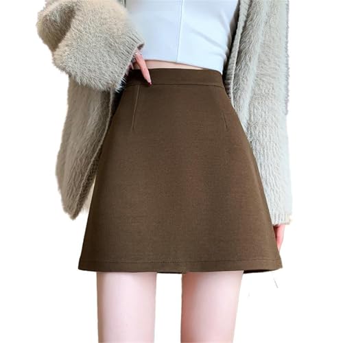 Women's Cotton Splicing Casual Plaid Short Skirt4