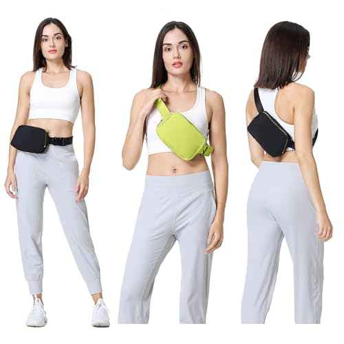 Image of VOROLO Fanny Pack For Women And Men Crossbody Bag Belt Bag Grass Green