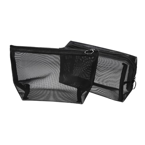 LIFKOME 2 Piezas Bolsa de Aseo de Malla para Hombre Gran Capacidad Resistente y Duradera Organizador de Cosméticos para Viaje y al Aire