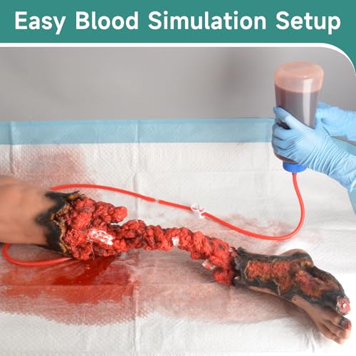 Image of Wearable Wound Packing Leg Trainer, Partial Leg Amputated Simulation Kit for Medical Training, Emergency Trauma Assessment Practice Set