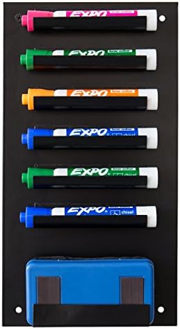 MyGift Dry Erase Marker Holder, 7 Slots Whiteboard Marker Holder for Wall, Pen Pencil Organizer for Classroom Office or Home image 5