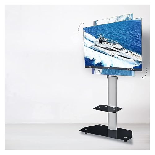 Soporte móvil para TV con ruedas y ajuste de altura miniatura 2