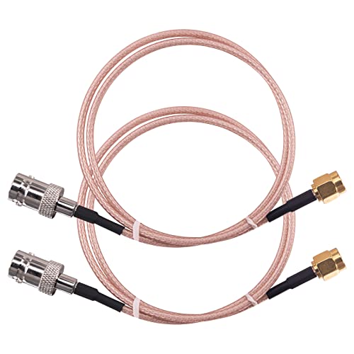 urcianow 2PCS SMA Male to BNC Female Cable 50CM RG316 Coaxial Cable Low Loss BNC Female to SMA Male Cable BNC to SMA Coax Cable 50ohms RF Antenna Cable for Two Radios WiFi Antenna Broadcast - Image 2