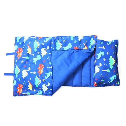 Upriver 1 sacco a pelo per bambini e ragazzi, tappetino e coperta inclusi, sacco a pelo tutto in uno per asilo nido e letto pronto, sacco a pelo per bambini per asilo nido e viaggi