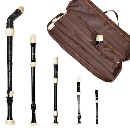 Acivirdde Recorder Set, Including Soprano/Alto/Tenor/bass Recorders, Suitable for Advanced Players and Orchestra Performers.