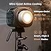 Amaran Halo 200x Bi-Color COB LED Video Light 200W 2700K-6500K Continuous Output Lighting NFC App DMX Control Bowens Mount for Studio Photography Video Recording Livestream