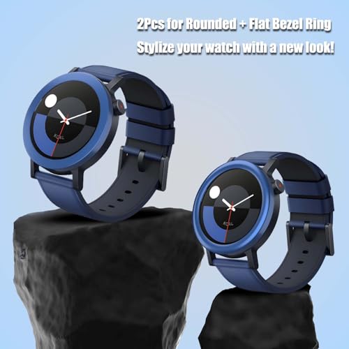 FIOPAZ 2 Pack for CMF Watch Pro 2 Bezel Ring, Bumper Protector for CMF Watch Pro2 Metal Round+Ring Bezel Guard, Anti Scratch Bumper Protector, Without Screen (Dark Blue) by FIOPAZ - Image 5
