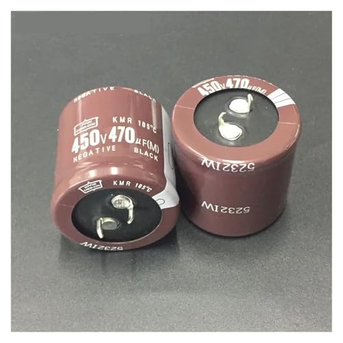 Condensador electrolítico 450V 470uF para eliminar parpadeos y fallos de energía 35x35mm