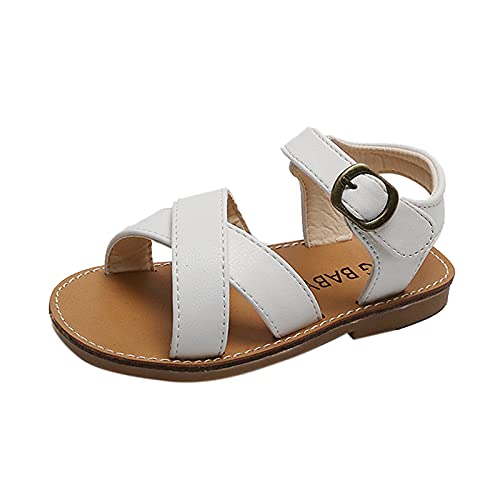 EnJoCho Kids Children Girls Open-Toed Princess Beach Shoes Soft-Soled Non-Slip Sandals Lightweight Shoes Flat Sandals