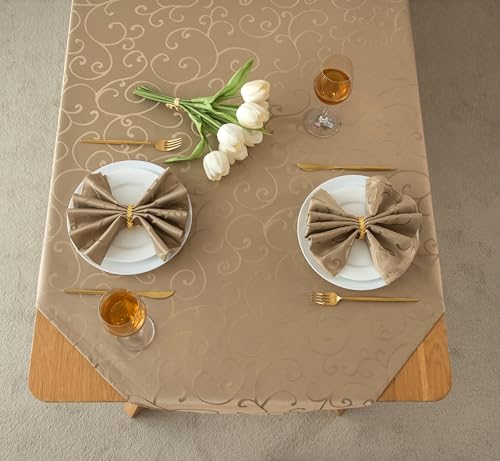 Servilletas de Tela Cuadradas Taupe 18 x 18 Pulg miniatura 3