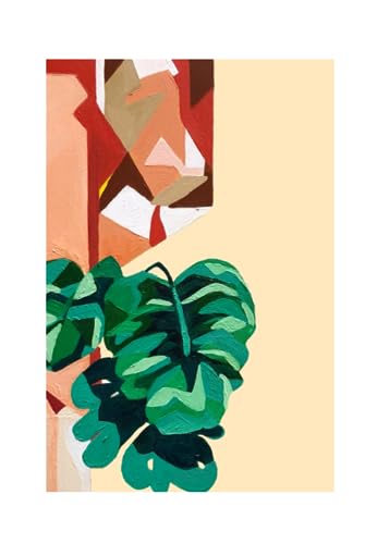 Monstera carnet de peinture bloc dessin pour aquarelle et croquis botanique