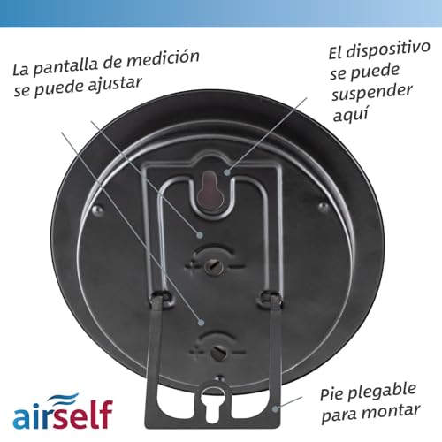 Termometro Digital casa análogo para Interiores - termometro casa Ambiental y medidor Humedad con margen de Confort para un Control práctico de la climatización Interior - imagen 7