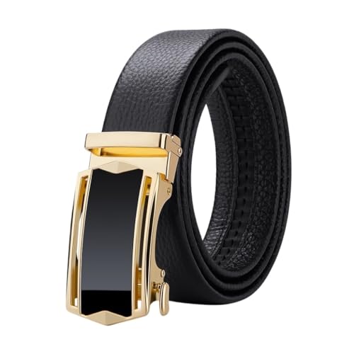 Men's Belt Business Cowhide Automatic Buckle Belt