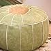 oxskk Pouf di Pelle,Cuscino Marocchino Fatto A Mano Cuscino Seduta Decorazione Casa Tappezzeria Ottomana Poggiagai Giro Sgabello Sedile del Piede-A