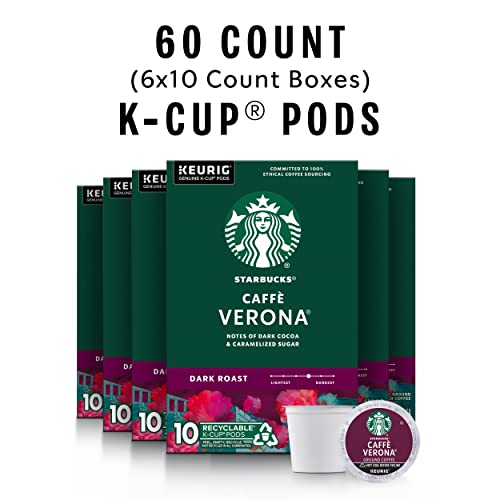 Starbucks K-Cup Coffee Pods, Dark Roast Hot or Iced Coffee, Caffè Verona, 60 Keurig Pods - image 2