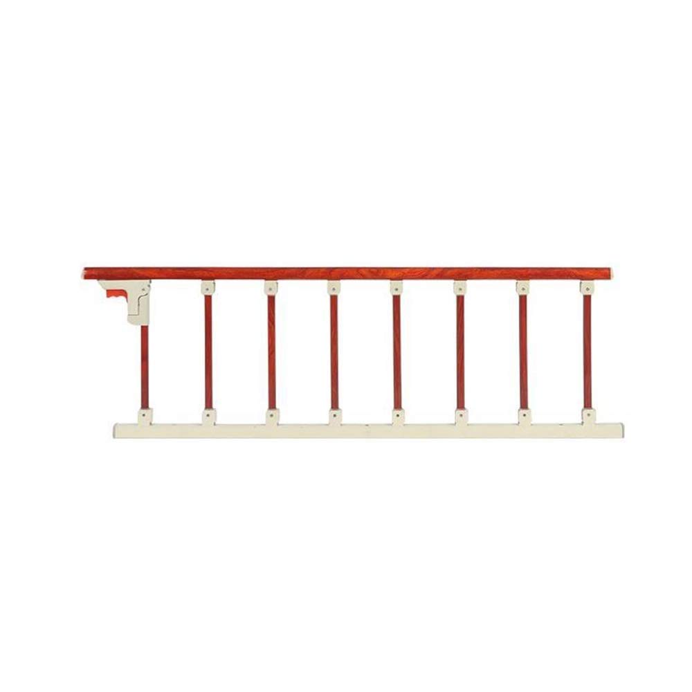 Barandilla de cama de metal resistente de 122 cm y protector lateral de seguridad plegable color B