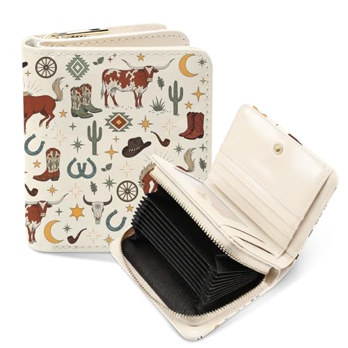 RTTLALUO Credit Card Holder Wallet For Women Western Wallet For Women Horse Card Holder Purse For Cowgirl Cowboy Birthday Western Graduation Gifts Office Daily Purse