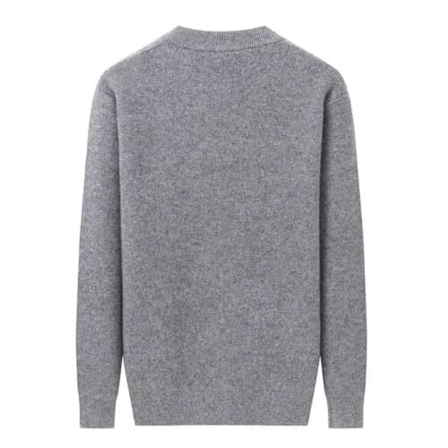 Mens Cashmere Sweater Plus Size Warm Thickened Casual O Neck Knitted Pullovers2