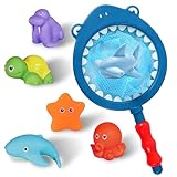 YATOSEEN 7 Juguetes de Baño para Niños, Juguetes Acuáticos, Juguetes de Bañera, Juguetes de Piscina para Niños, Regalos para Niños y Niñas