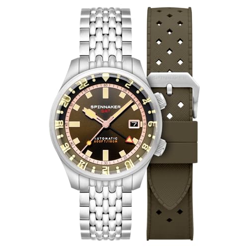 Image of Spinnaker Men's Bradner GMT Automatic Watch with Solid Stainless Steel Bracelet SP-5121