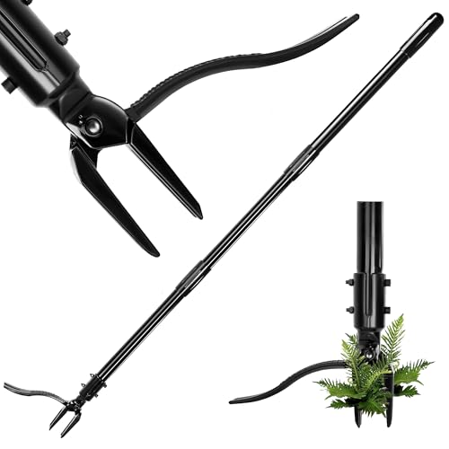 YMHB Weed Puller Tool, 50 Inch Stand Up Heavy Duty Weed Puller Tool, Gardening Hand Weeding Tool...