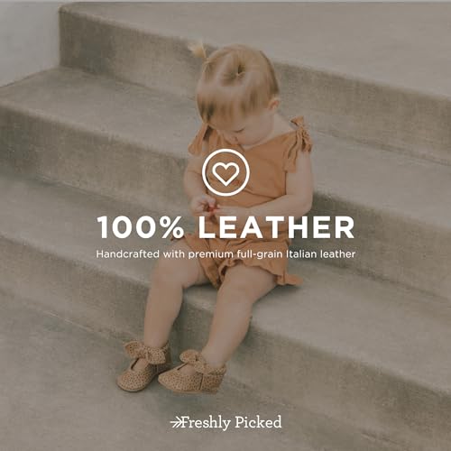 Freshly Picked Soft Sole Knotted Bow Moccasins Almond Speckles Size 44