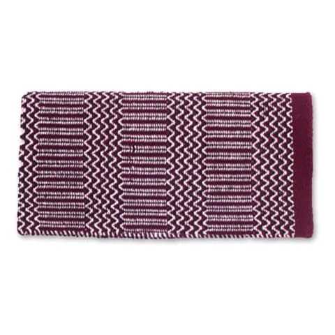 Mayatex Ramrod Doubleweave Saddle Blanket, Burgundy/Black/Cream, 32 x 64-Inch Cover