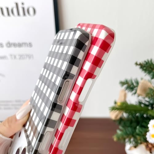 Skyseaco Red Gingham Phone Case for iPhone 17 Pro Max, Shockproof TPU Cover by Skyseaco - Used condition - Image 4