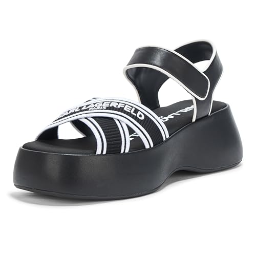Image of KARL LAGERFELD Women's Meddi Strappy Platform Sandal With Logo