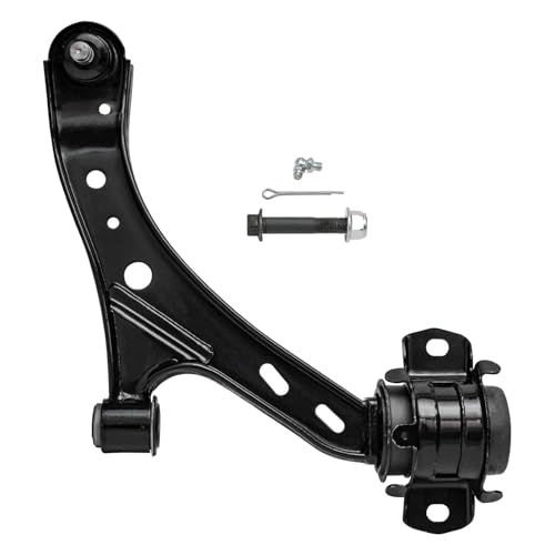 Image of Detroit Axle - Front Lower Control Arms for 2005-2010 Ford Mustang 2006 2007 2008 2009, 2 Lower Control Arms w /Ball Joints, 4 Inner & Outer Tie Rods, 2 Sway Bar Links Replacement