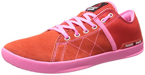 Reebok Women's Crossfit lite lo tr-w, China Red/Electro Pink/Steel, 6.5 M US