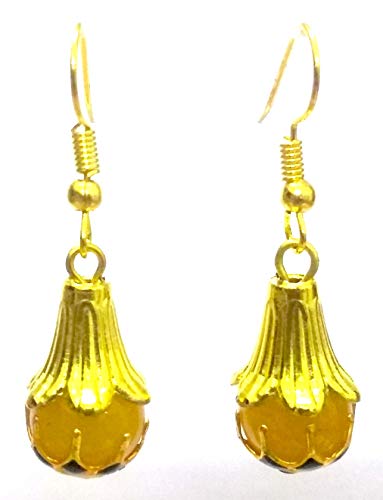 DESI HAWKER Meenakari Minakari Enamel Paint Golden Handmade Earring Bali Jhumki Jhumka Jewelry Indian Drop Dangle Chandelier NI-254