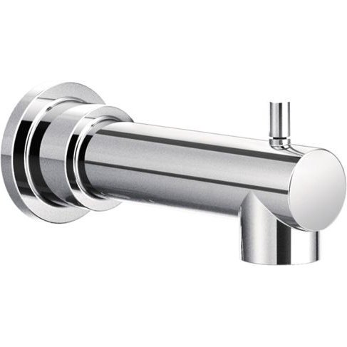 Bec verseur BN en nickel brossé pour robinet de salle de bain contemporaine