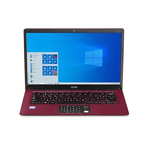 Note Legacy Cloud, com Windows 10 Home - Intel Quad 4GB 64GB 14,1 Pol. HD, Vermelho + Microsoft 365 Personal com 1TB na Nuvem - PC138