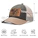 Soohy Hunting Gifts for Dad, Deer Hats for Men American Flag Baseball Cap Vintage Trucker Hat, Breathable Mesh Ball Cap Adjustable Snapback Hat Outdoor Gear Hunter Birthday Christmas