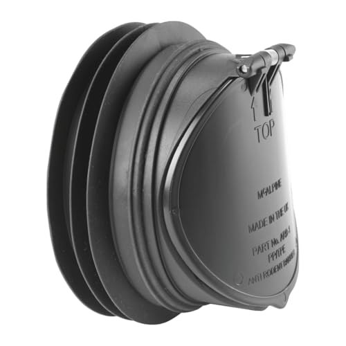 Mcalpine ARB-1 Anti-Kreuzfluss und Nagersperrventil, Schwarz