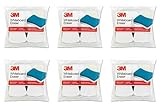 3M Whiteboard Eraser, 3 in H X 5 in W, White Yellow, for Use with Removes Permanent Marker, Pack of 2, 6 Packs
