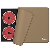 FLASLD Top Covers, Heat Resistant Electric Stove Cover Protector Silicone Large Waterproof Flat Oven Mat for Induction Cooker, Glass Top Protector for Preventing Scratches, Brown-2129.5 inch