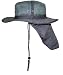 Wide Brim Men Safari/Outback Summer Hat With Neck Flap (Extra Large, Dark Green Camouflage)