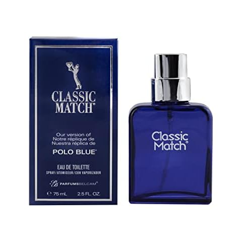 PB ParfumsBelcam Blue Classic Match, Our Version of a Signature Designer Eau de Toilette Spray for Men, 75 mL. Cover