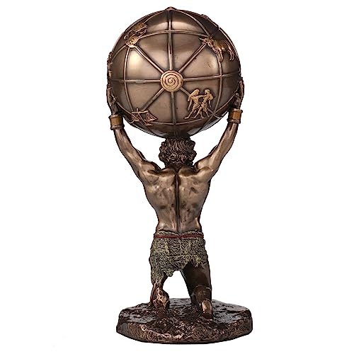 Estatua Atlas El Titán que Sostiene el Cielo 5.5" miniatura 4