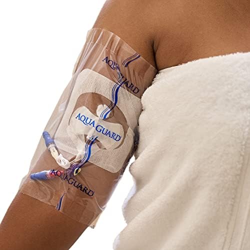 AquaGuard Wound Cover for Showering, 7 in x 7 in, Pack of 7 Shower Sheets