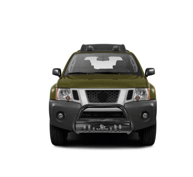 Image of Black Horse Bull Bar Skid Plate Black Compatible with 2005-2021 Nissan Frontier|2005-2007 Nissan Pathfinder|2005-2015 Nissan Xterra-CBB-NIB4201SP