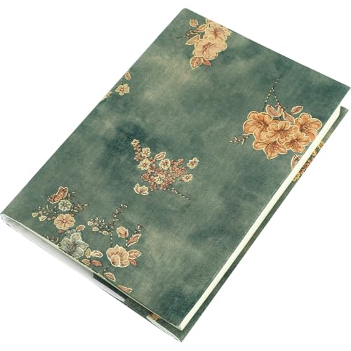 Couverture de livre tissu coton A5 motif créatif pochette protège-cahier réglable