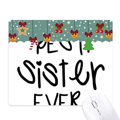 Tapis de souris antidérapant Best Sister en caoutchouc pour ordinateur portable